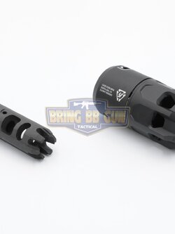 หัวคอม+ปลอกลดแสง Strike Industries ทรง Oppressor ยี่ห้อ 5KU (5KU Strike Industries Oppressor (Blast Shield) with King Comp Flash Hider) (Oppressor + King Comp Flash Hider)