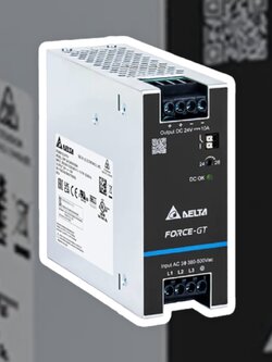 Delta CliQ DIN Rail Power Supply DRF-24V240W3GBA 240W, 24Vdc/10A 380V(3-Phase)