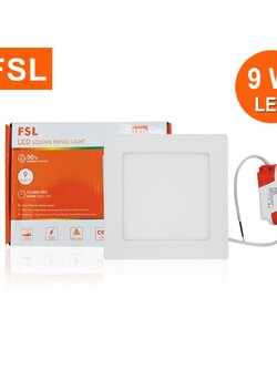โคมฝังเหลี่ยม FSL-PN-4-9W (SQUARE) แสงขาวและแสงวอร์มไวท์