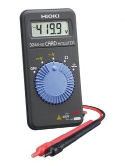 HIOKI-3244-60 Card-style Pocket DMM for General Electrical Maintenance and Testing