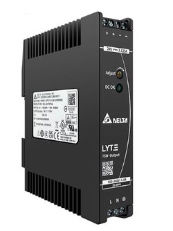 Delta Lyte DIN Rail Power Supply Model: DRL-24V75W1AZ 24V/3.1A (75W) , 85-264VAC 1Phase