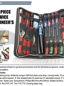 ชุดเครื่องมือ GOLDTOOLS 19ชิ้น service engineer KIT - คุณภาพดี Made in TAIWAN