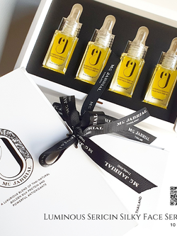 Gift box - Luminous Sericin Silky Face Serum 10ml x 4 .กิ้ฟเซท ลูมินัส เซริซิน ซิลค์กี้ เฟส เซรั่ม ขนาด 10มลx4