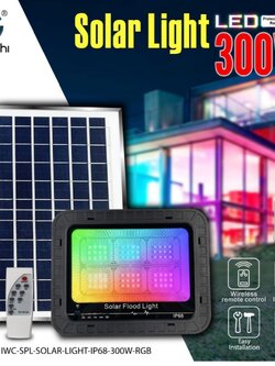 สปอร์ตไลท์ RGB โซล่าเซลล์ IWC-SPL-SOLAR-LIGHT-IP68-300W-RGB