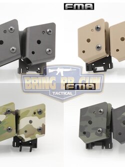 ซองแม็กกาซีนปืนสั้น 9mm.(ซองแม็กกาซีนปืนสั้นสามช่อง) (IPSC pouch for 9mm.) FMA