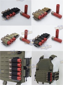 Knight Shotgun Hanging Sticker แผงกระสุนลูกซอง ติดMolle