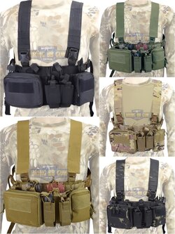 เอี่ยม M4 Chest Rig สายโยงบ่า