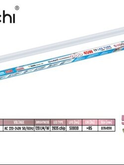 หลอด LED T8 45w 5400lm ป้องกันไฟ 1 kva 1ลัง 30 หลอด สินค้ายังไม่รวมภาษีมูลค่าเพิ่ม