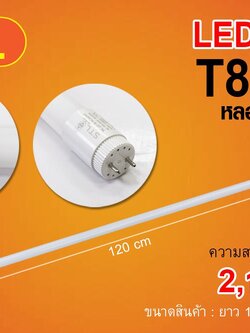 หลอด T8 18w 2100lm STL แสงขาว 6500k 1ลัง 30หลอด