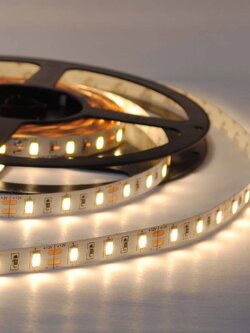 LED strip ริ้บบิ้น 5630 Warm White สีขาวเหลือง 5 เมตร 12V - ไม่มีตัดแบ่ง ราคาต่อม้วน 5 เมตร