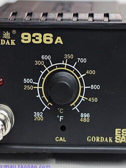 หัวแร้งปรับอุณหภูมิ Gordak 936A สำหรับงานละเอียด