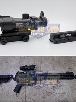 ดอท Acog + ขาจับดอทAcog Unity (Trijicon Acog + Unity FAST™ COG Series Mount) (ดอท Trijicon Acog + Unity FAST COG Series Mount) (เรทดอท Acog + ขา Unity) (Acog + ขายกสูง)