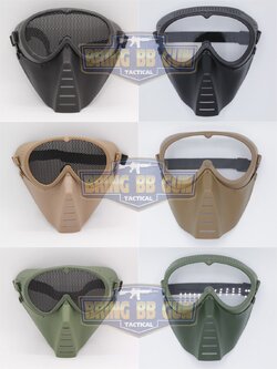 หน้ากากลิง มี2รุ่นให้เลือก รุ่นเลนส์กระจก รุ่นเลนส์ตระแกรง