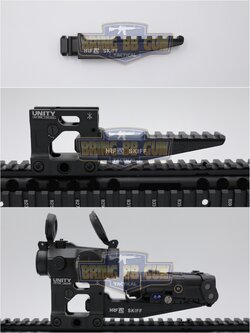 รางเสริม ยี่ห้อ HRF รุ่น Skiff ขาจับดอท Unity Fast (ขาUnity T1/T2) (SKIFF) (HRF SKIFF UNITY)