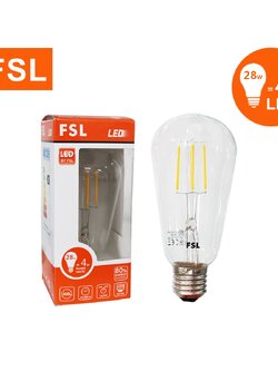 หลอดไส้เอดิสัน ขั้ว E27 FSL-ST21-4W