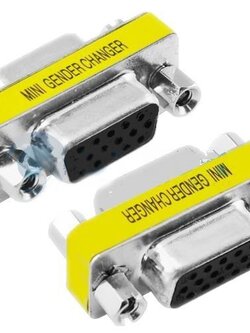 ตัวแปลงหัว VGA - D Sub 15 PINS เมีย-เมีย Female -Female