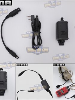 สาย PTT รุ่น V20 ยี่ห้อ FMA (สาย Push to Talk)