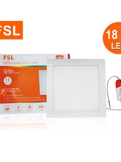 โคมฝังเหลี่ยม FSL-PN-8-18W (SQUARE) แสงขาวและแสงวอร์มไวท์