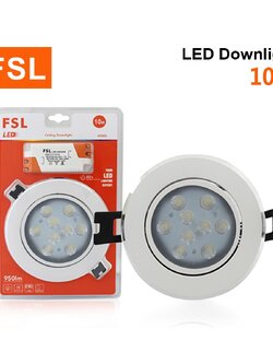 ดาวน์ไลท์ FSL-DL-10W แสงขาวและแสงวอร์มไวท์