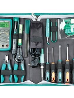 ชุดกระเป๋าเครื่องมือ 17 ชิ้นไม่มีตะกั่วPROS KIT PK-2623B-NPE
