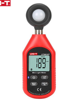 UNI-T UT383BT เครื่องวัดความเข้มแสง เชื่อมต่อแอพ ผ่านบลูทูธได้ ลักซ์มิเตอร์ ความสว่างแสง มิเตอร์วัดแสง