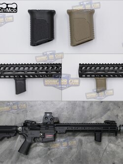 กริ๊ปมือหน้า STRIKE AVG (รุ่นสั้น) (ใช้ได้กับชุดหน้าระบบราง M-Lok และ ระบบราง Keymod เท่านั้น)