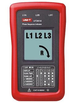 UNI-T UT261A เครื่องเช็คเฟส Phase Sequence and Motor Rotation Indicators