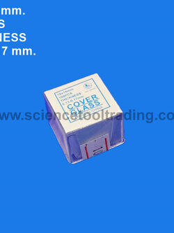 กระจกปิดสไลด์ 18x18 (100แผ่น)