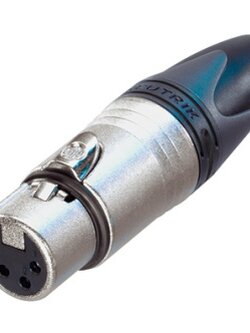 Neutrik แจ๊ค XLR ตัวเมีย 4P ต่อสาย NC-4FXX well cable strain relief