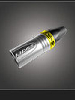 NTS YM-002C (Yellow) 3-pole XLR cable mount male plug, nickel plated shell