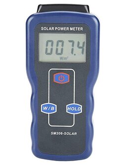 Solar POWER Meter SM206 เครื่องวัดค่าพลังงานแสงอาทิตย์ แสดงค่าเป็น w/m² หรือ Btu / (ft2-h) สินค้าอยู่ในไทยพร้อมส่งทันที @onebanmor