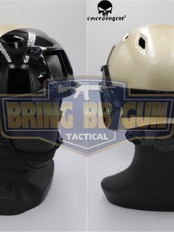 หมวกฟาส ยี่ห้อ Emerson รุ่นปรับท้ายทอยได้ (Fast Helmet BJ Type) สีทอง-ดำ