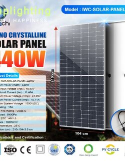 แผงโซล่าเซลล์(MONO) 440W