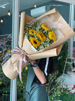 ช่อดอกทานตะวันสด ช่อดอกไม้สด