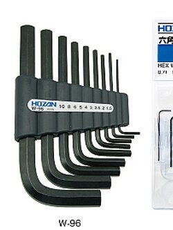 ชุดประแจหกเหลี่ยม Hozan w-99