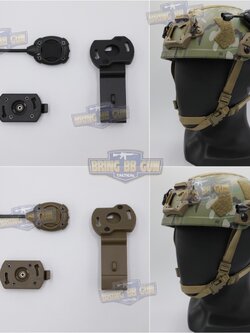 ไฟฉายติดหมวก Switch MPLS (Military Helmet Light System) (ไฟฉายติดหมวกทรง Princeton Tec)
