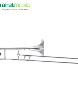 Trombone (Bb Tenor) Custom TB-10 Silver ทรอมโบน by Churairat Music