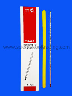 เทอร์โมมิเตอร์ 0-200 องศา ยาว 30 ซม.