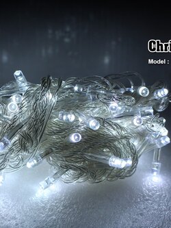 ไฟประดับ แสงขาว (กระพริบไม่ได้) IWC-100LED-WHITE-STILL