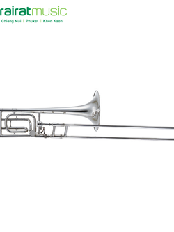 Trombone (Bb/F Tenor Bass) Custom TB-20 Silver ทรอมโบน by Churairat Music
