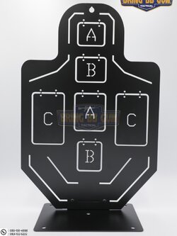 เป้าเพลตเหล็กสำหรับฝึกซ้อมยิงปืนบีบีกัน รุ่น B01 (เป้าซ้อมยิงรูปคน)