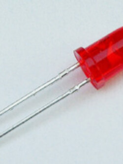 Led 5MM ธรรมดา 100 ตัว สีแดง-แสง ออกแดง เกรด AAA สีเสมอเท่ากันทุกหลอด