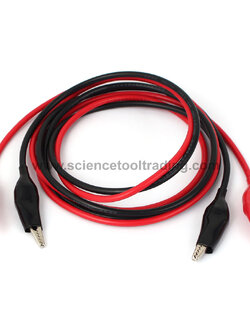 สายไฟคลิปปากจระเข้ ดำ-แดง (1คู่)