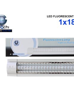 ชุดรางคู่ IWC-FRC-1x18W-TA ตะแกรง เปลี่ยนหลอดได้