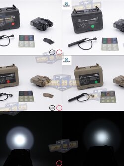 กล่องAN/PEQ-15A รุ่น DBAL-A2 ยี่ห้อ WADSN รุ่น บอดี้พลาสติก (Dual Beam Aiming Laser - Advanced2)