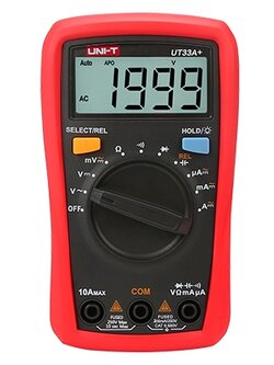 UNI-T UT33A+ มัลติมิเตอร์ดิจิตอล วัดC ได้ถึง 2000uf Autorange ใช้งานง่าย