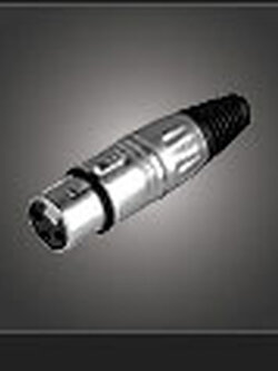 NTS YM-013 แจ๊ค XLR ตัวเมีย 3 ขา ท้ายเหล็ก สำหรับเข้าสาย