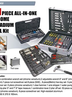 Goldtool GTK-5000 ชุดเครื่องมือ 119 ชิ้น ALL IN ONE Chorme Vanadium tools kit