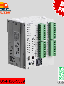 Delta PLC DVP20SX211R 8I/6O, 4CH AI/2CH AO 24V (Relay)
