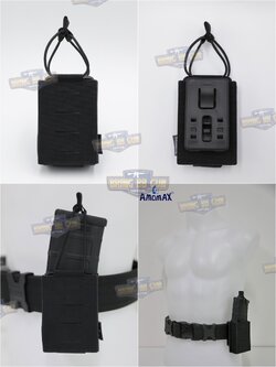 เพ้าแม็กกาซีนเดี่ยว ยี่ห้อ Amomax รุ่น ปืนยาว (Fabric Magazine Pouch)